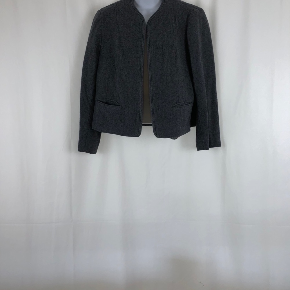 Pendleton Dark Gray Vintage Wool Jacket Pockets 38 - image 6
